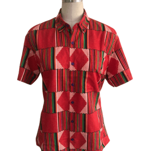 Uninhibited Shirts - high quality Majesty Afrocentric Large African fabric print